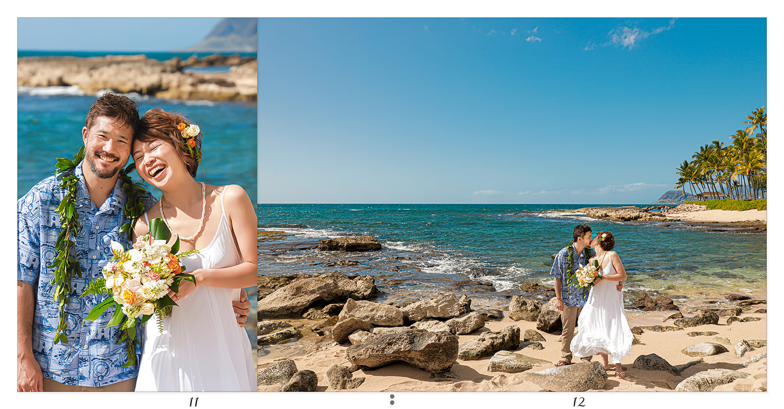 11～12ページ ハワイ 結婚アルバム