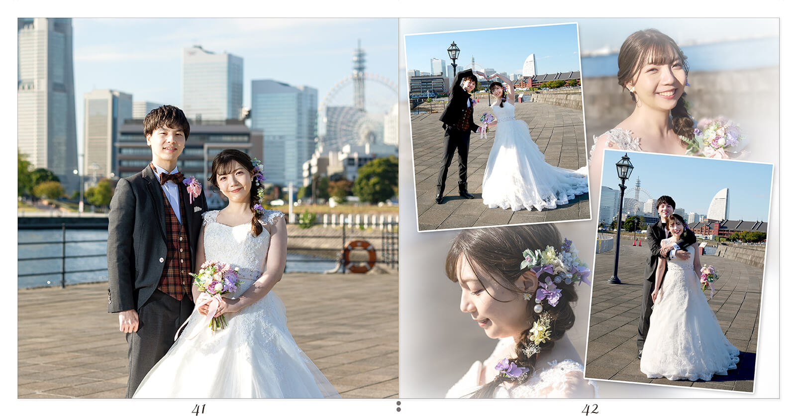 41～42ページ 横浜　フォトウェディング