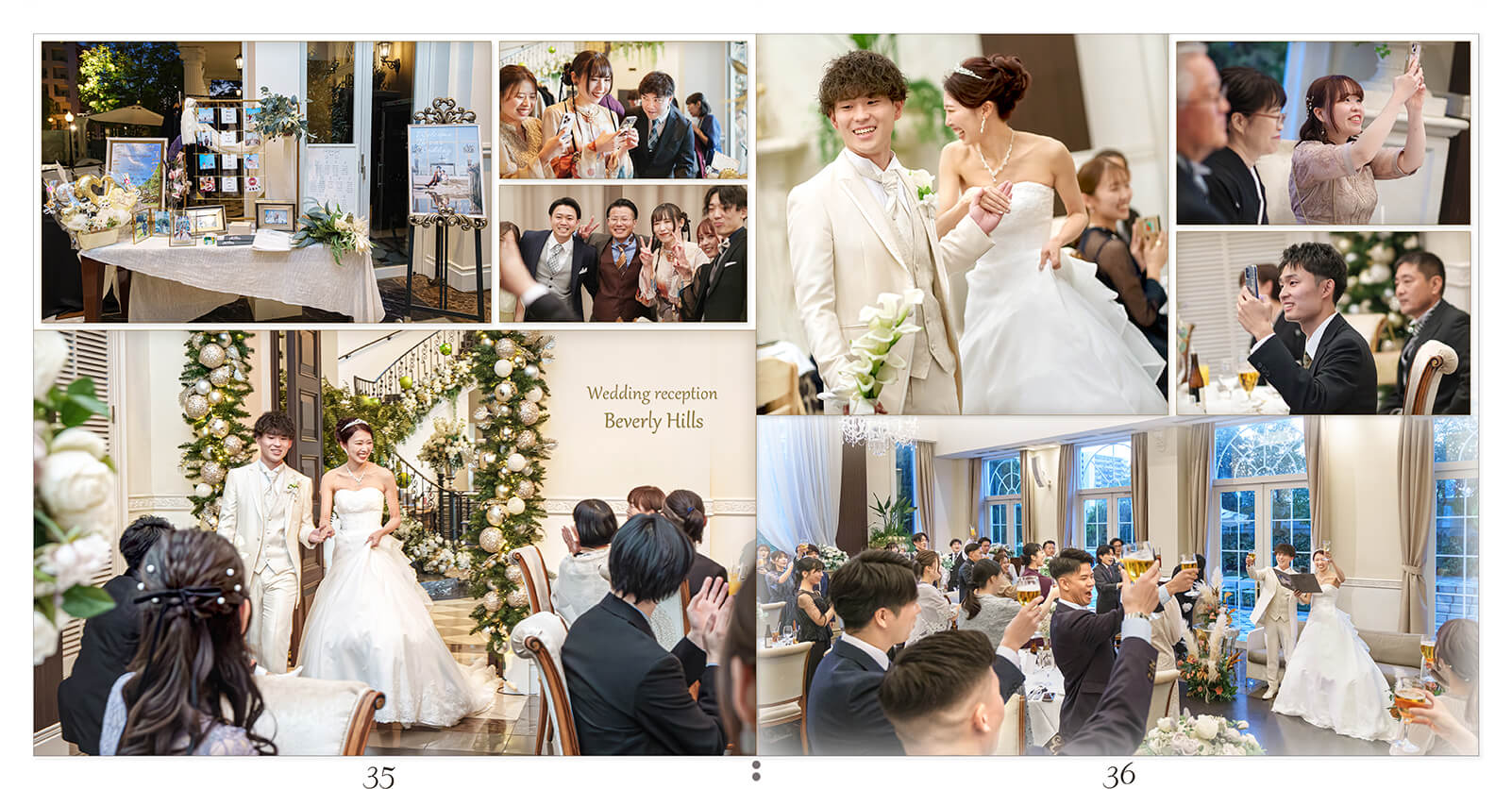 35～36ページ アートグレイス ウエディングコースト 東京ベイ 結婚式アルバム