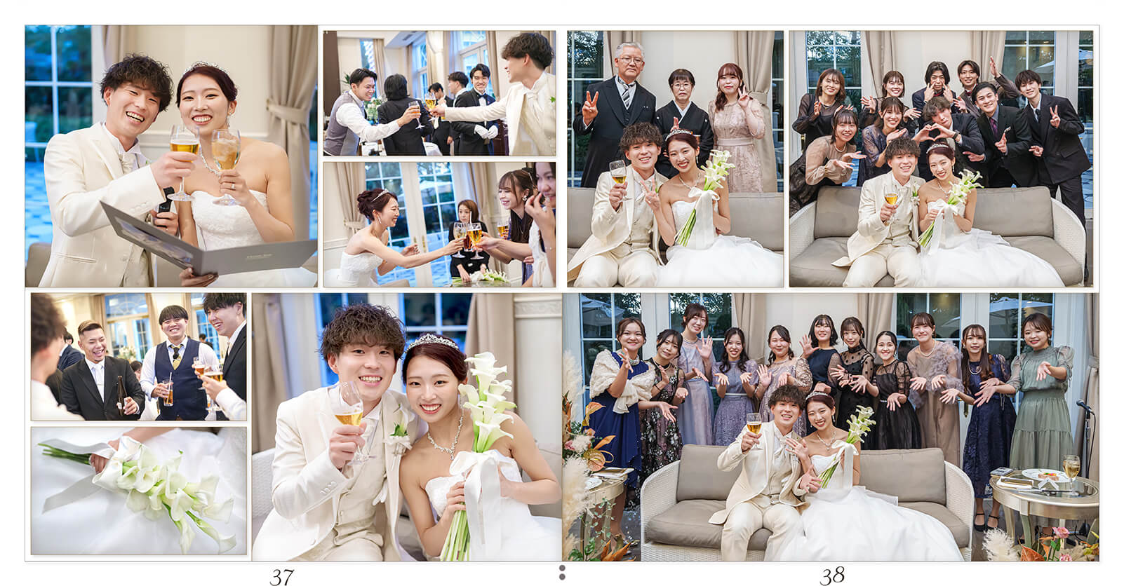 37～38ページ アートグレイス ウエディングコースト 東京ベイ 結婚式アルバム