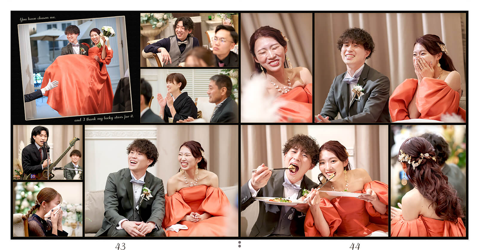 43～44ページ アートグレイス ウエディングコースト 東京ベイ 結婚式アルバム