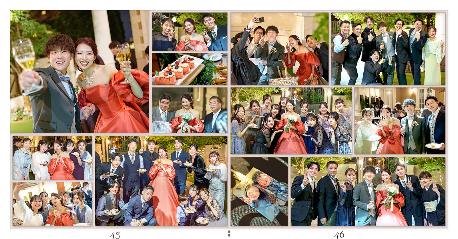 45～46ページ アートグレイス ウエディングコースト 東京ベイ 結婚式アルバム