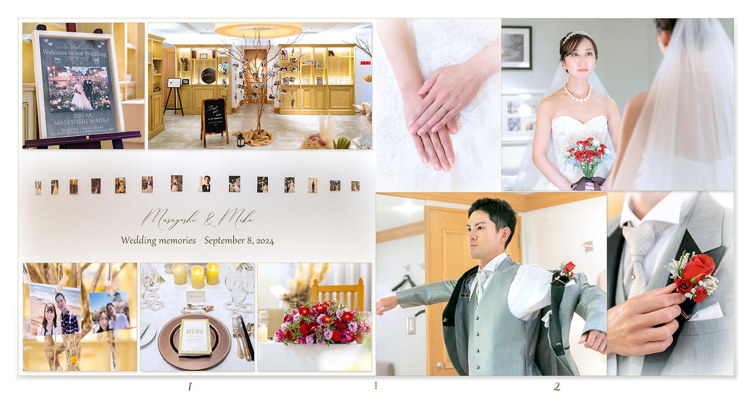 1～2ページ 結婚式アルバム