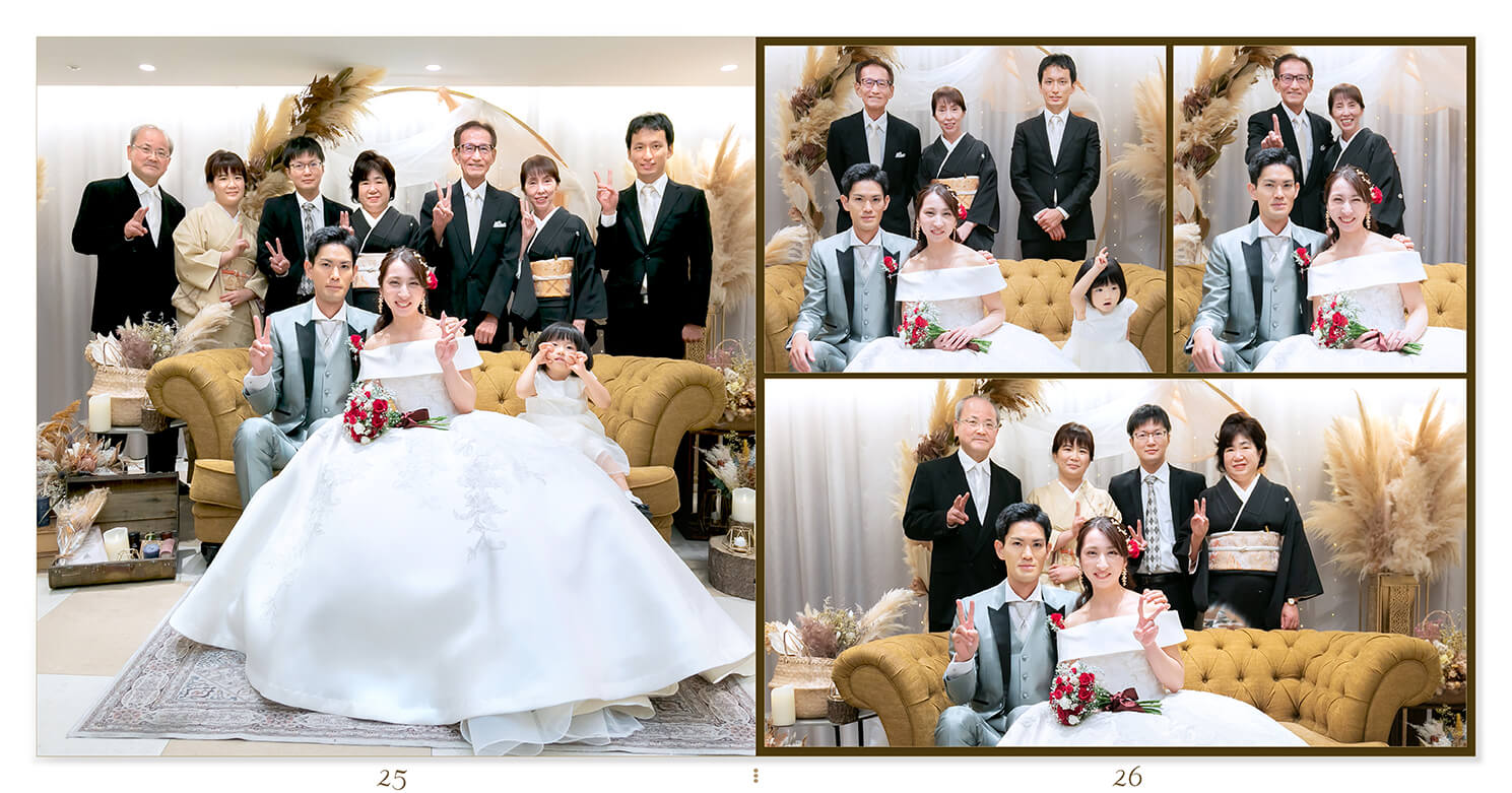 25～26ページ 結婚式アルバム