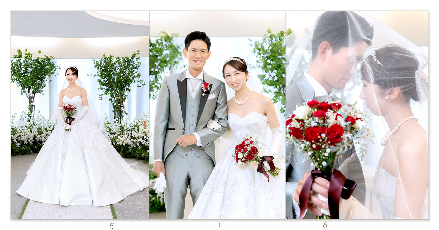5～6ページ 結婚式アルバム