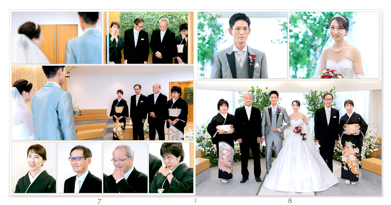 7～8ページ 結婚式アルバム