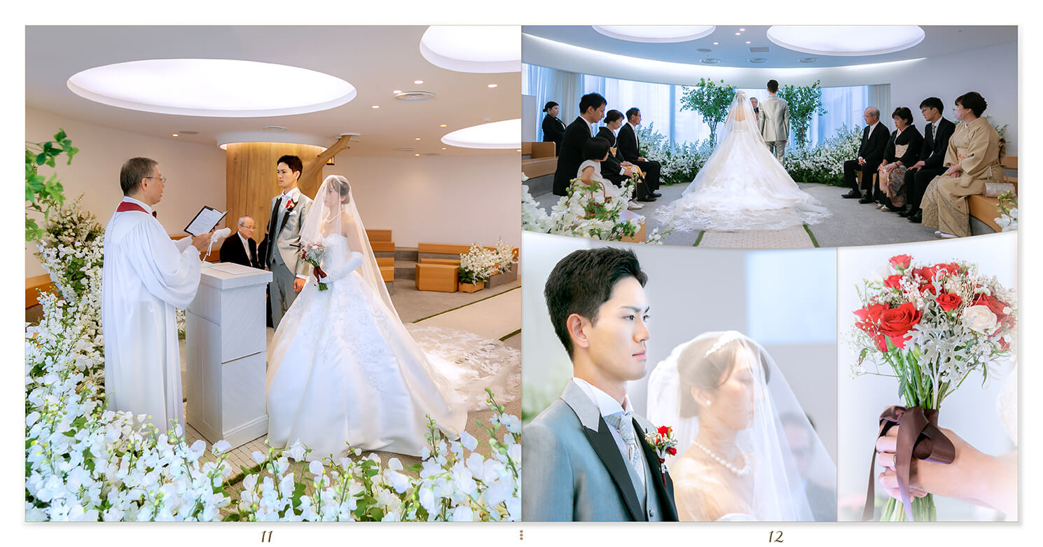 11～12ページ 結婚式アルバム