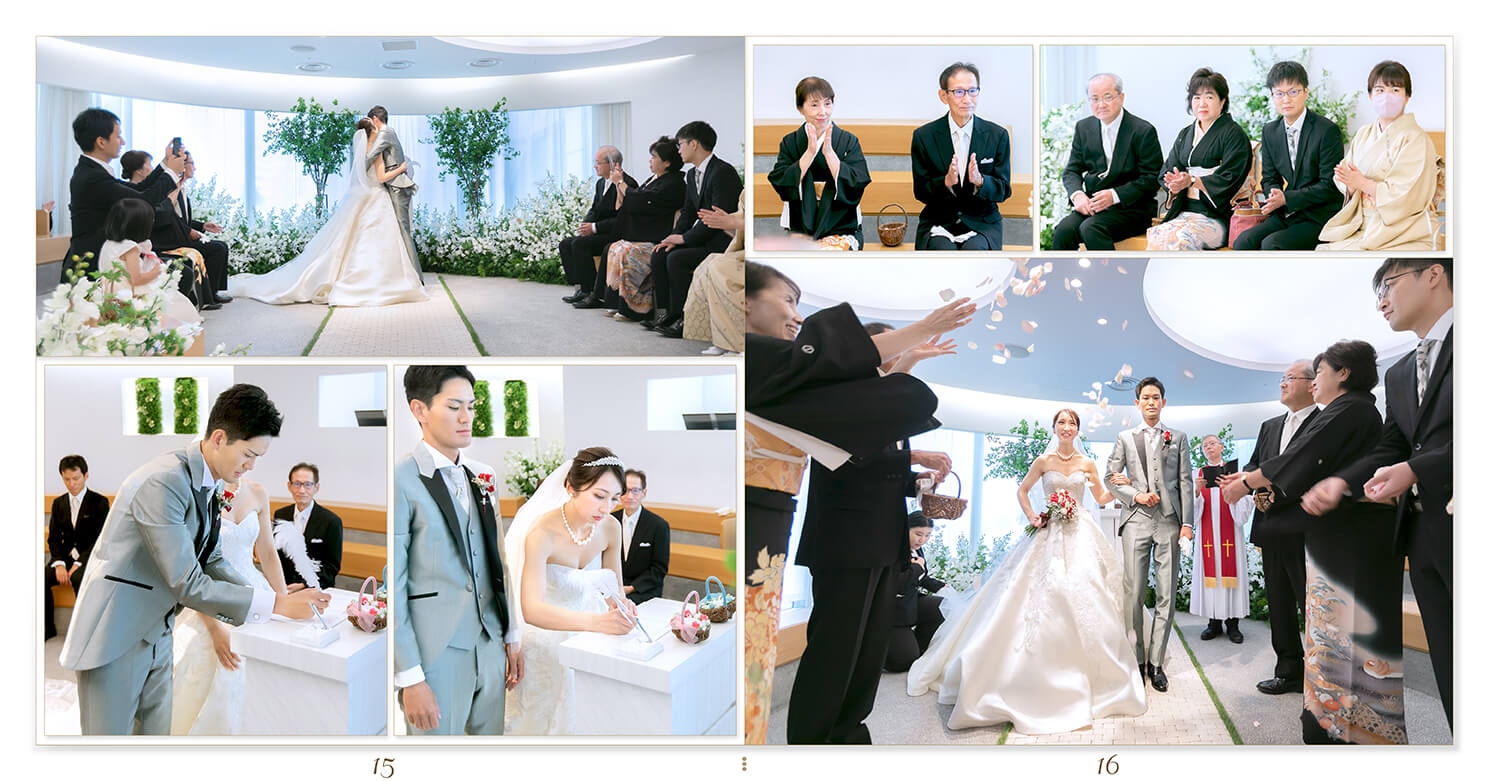 15～16ページ 結婚式アルバム