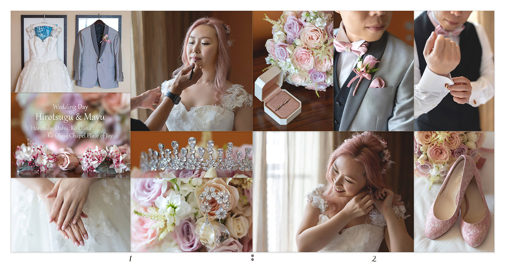 1～2ページ オアフ島 結婚式アルバム