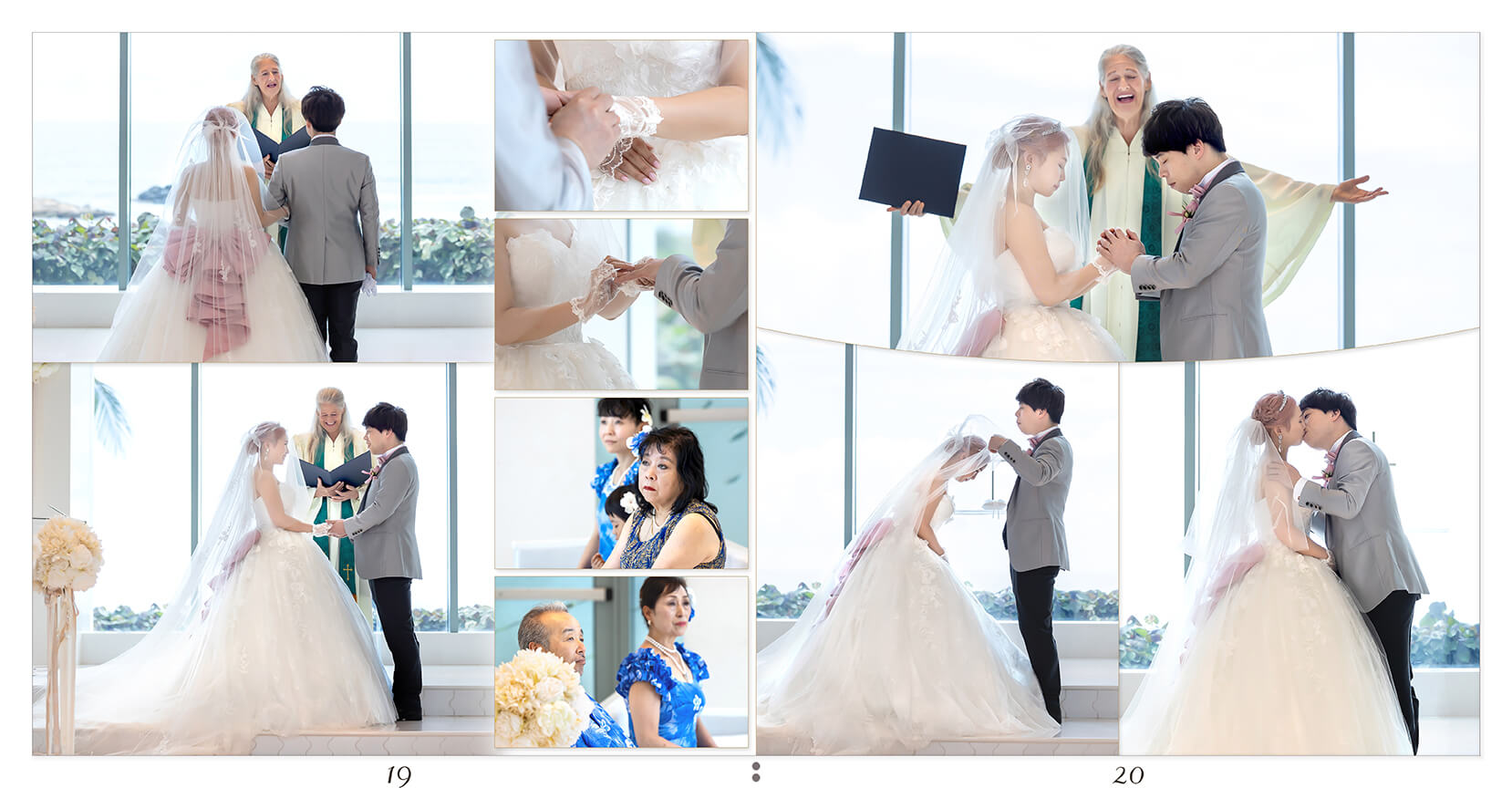 19～20ページ オアフ島 結婚式アルバム