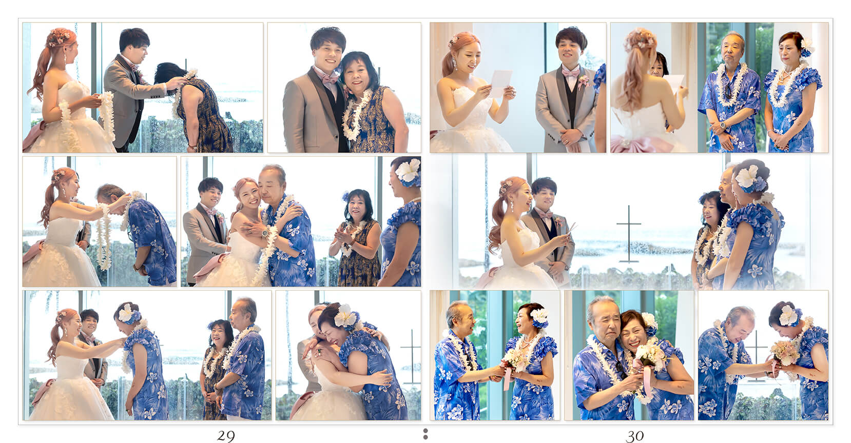 29～30ページ オアフ島 結婚式アルバム