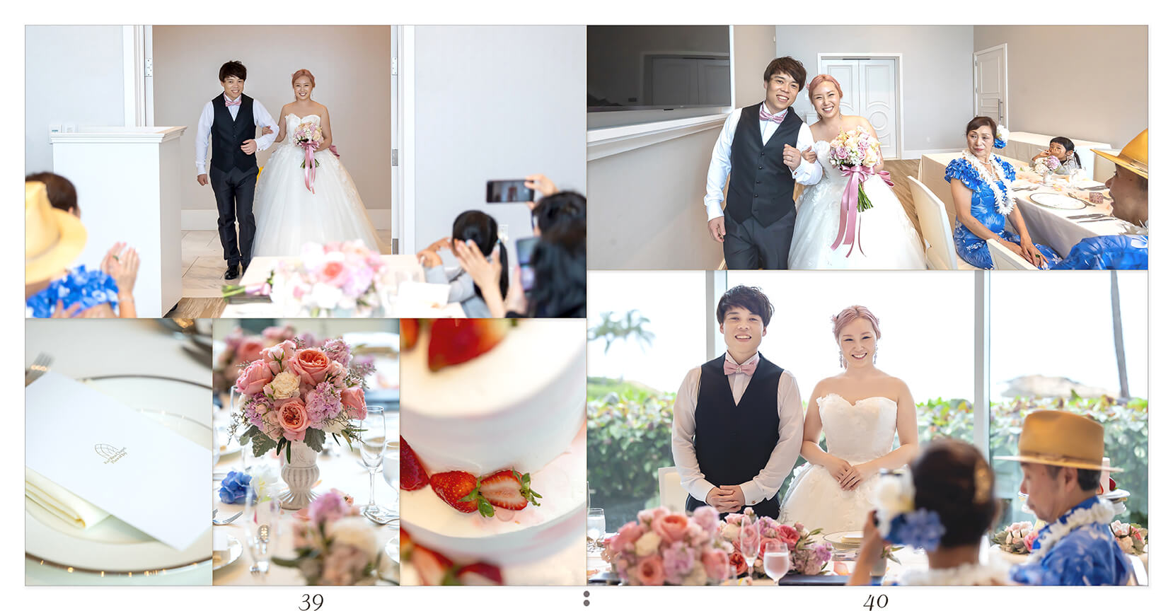 39～40ページ オアフ島 結婚式アルバム