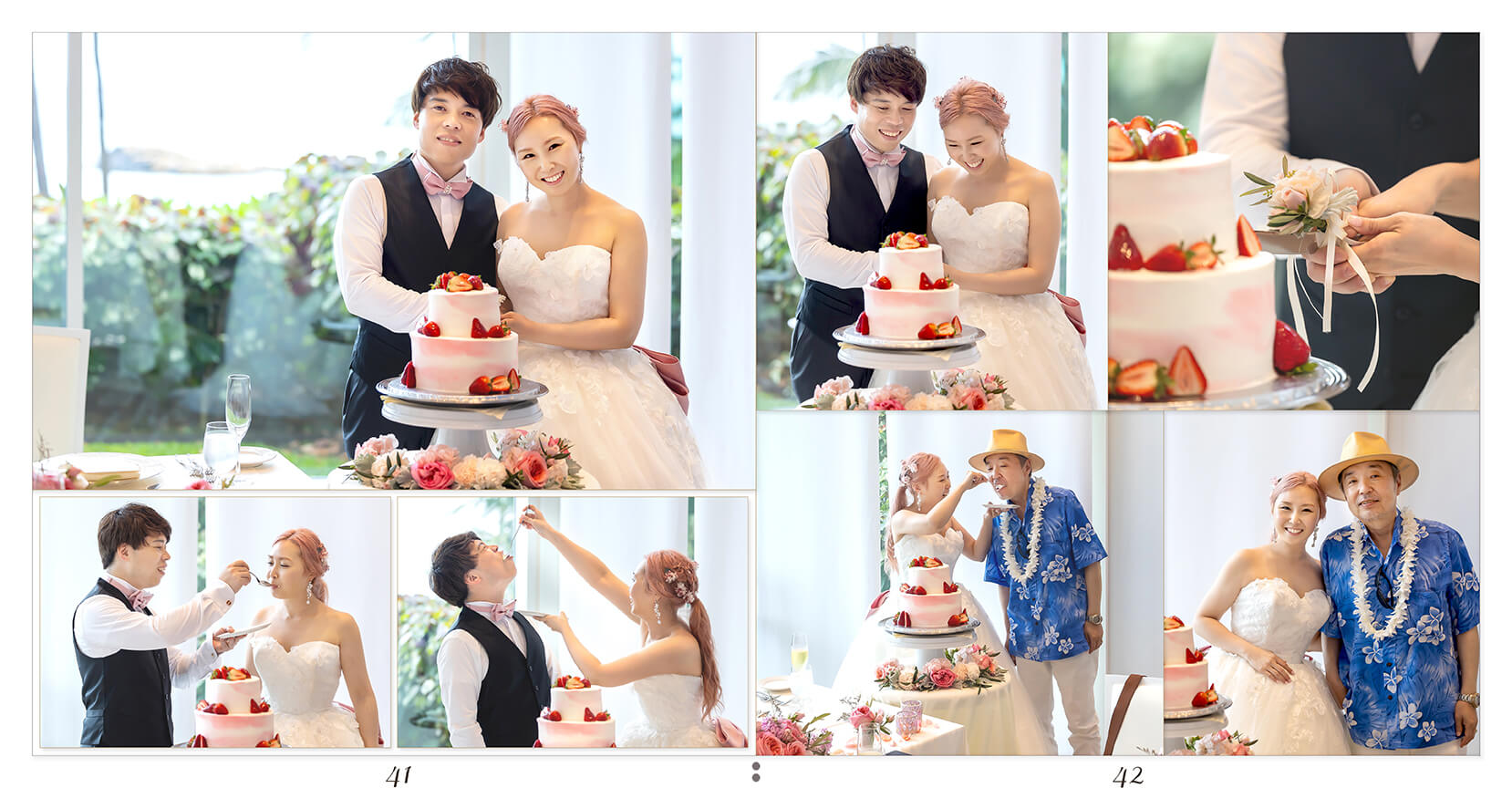 41～42ページ オアフ島 結婚式アルバム