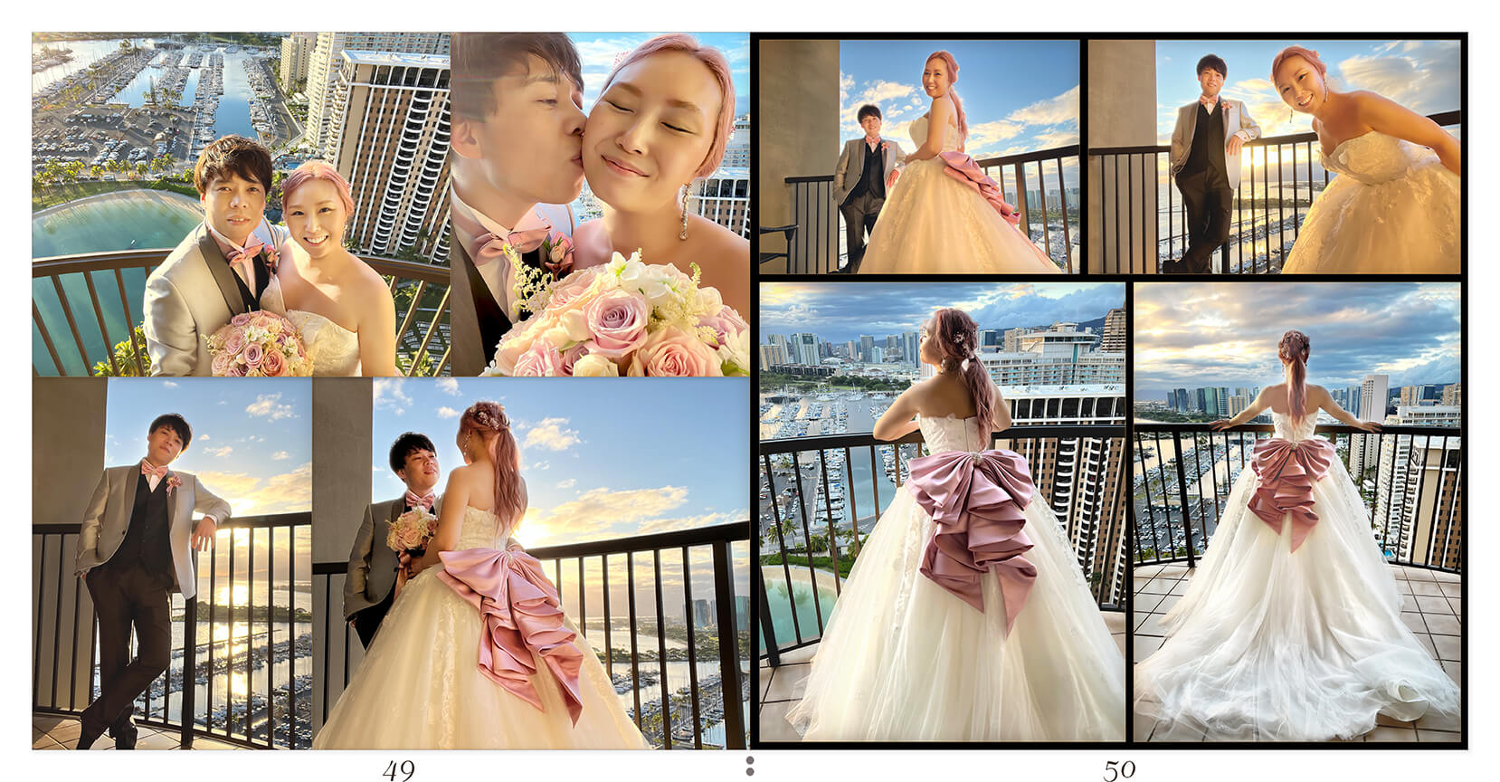 49～50ページ オアフ島 結婚式アルバム