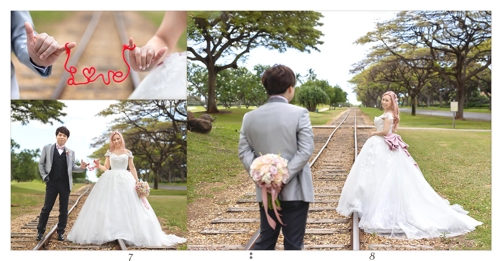 7～8ページ オアフ島 結婚式アルバム