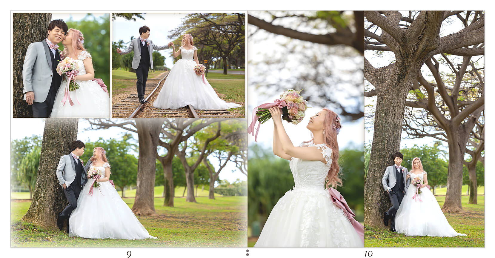 9～10ページ オアフ島 結婚式アルバム