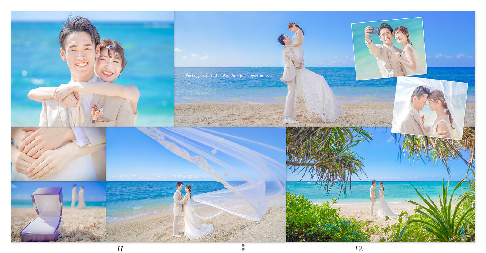 11～12ページ 沖縄 新婚旅行アルバム