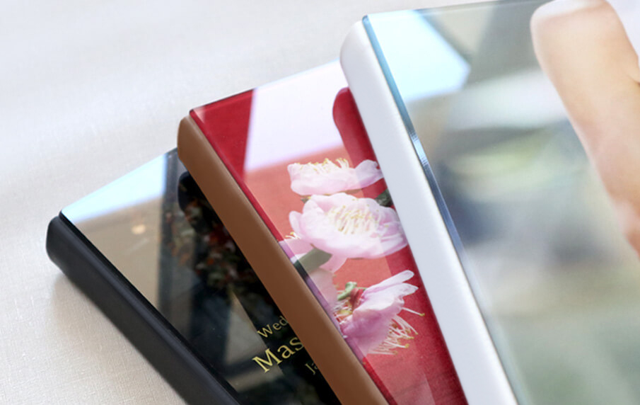 超硬性アクリルガラス表紙