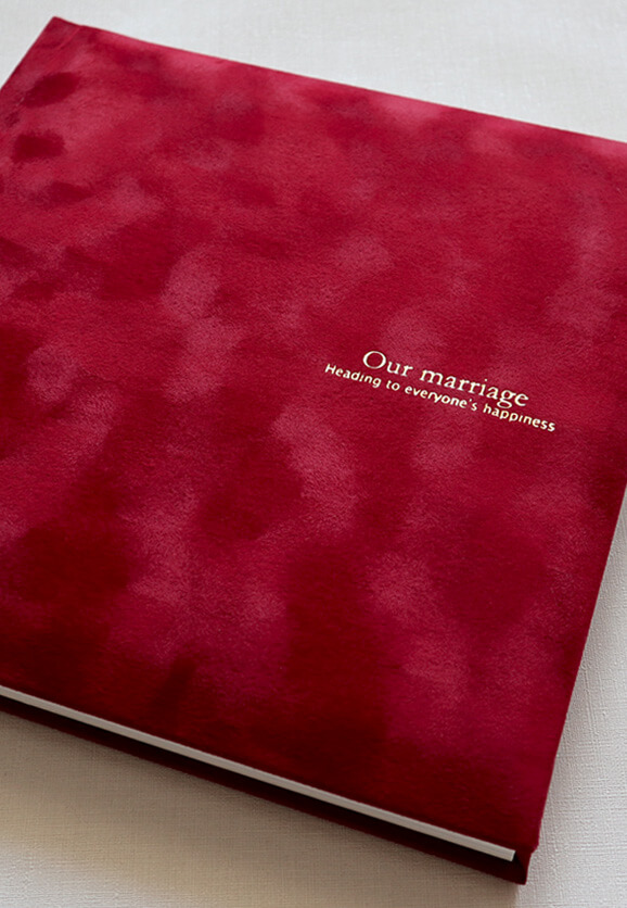 結婚式アルバム スエード調表紙