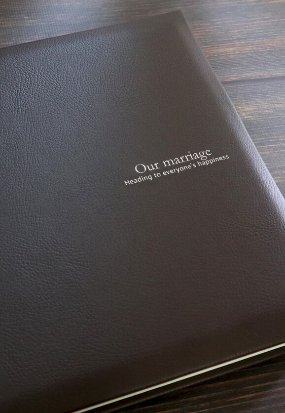 結婚式アルバム レザートーン表紙