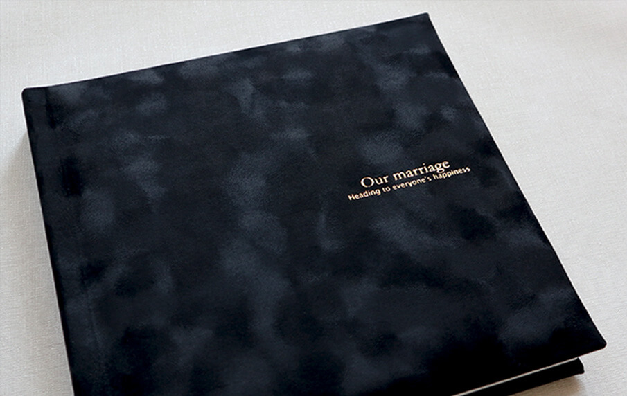 スエード調表紙　ブラック